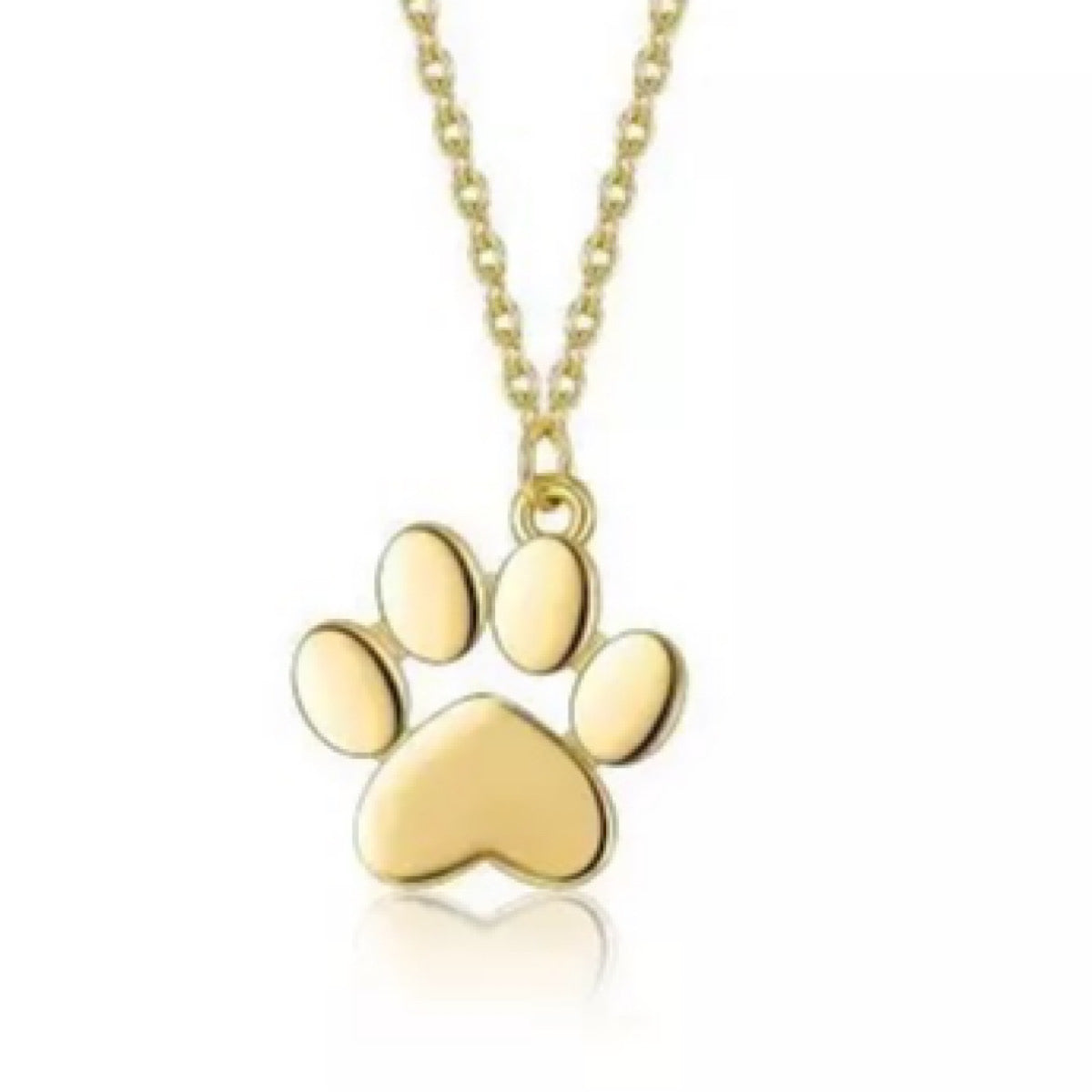 Paw Shaped Charm Necklace