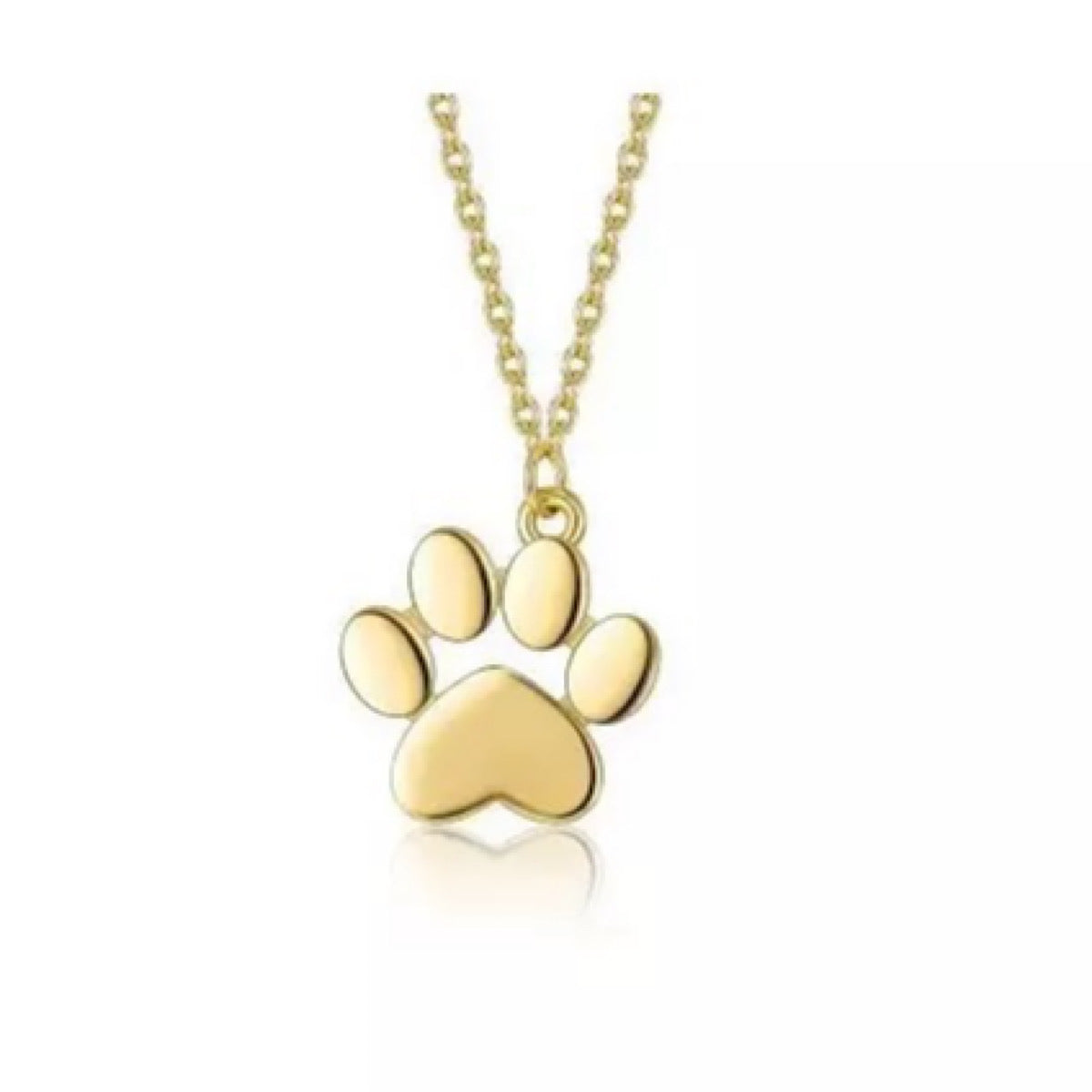 Paw Shaped Charm Necklace