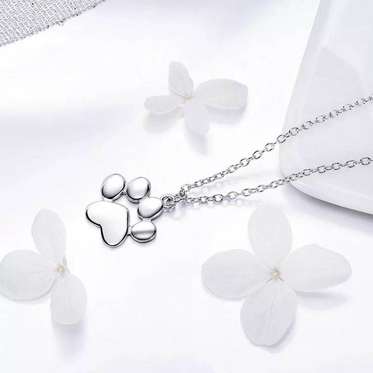 Paw Shaped Charm Necklace