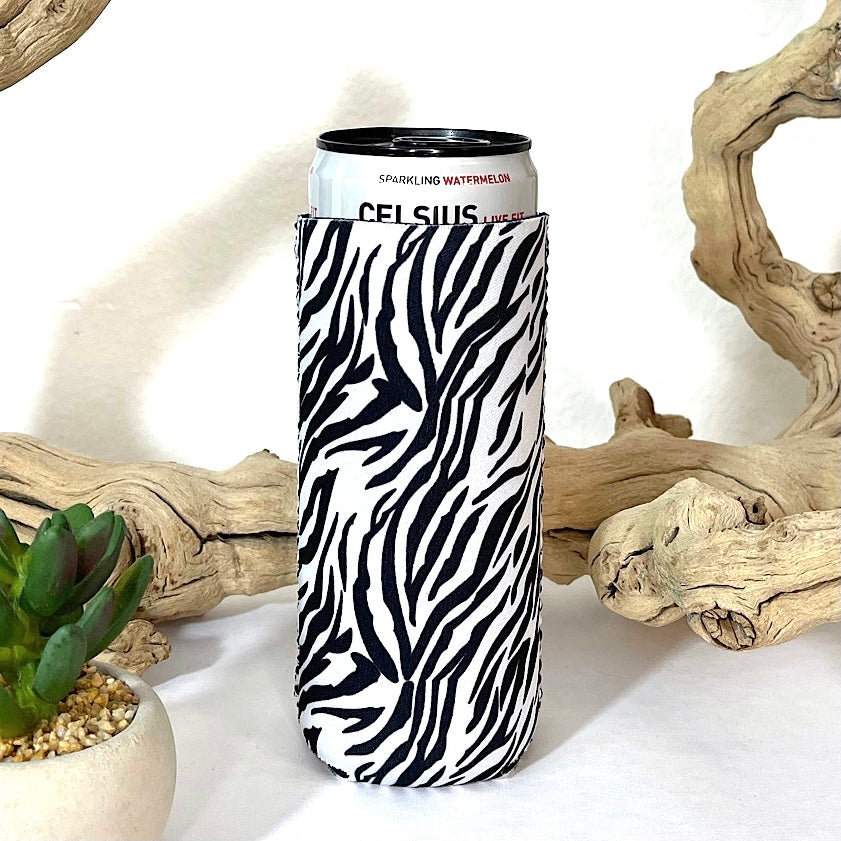 Zebra Seltzer Slim Can Cooler